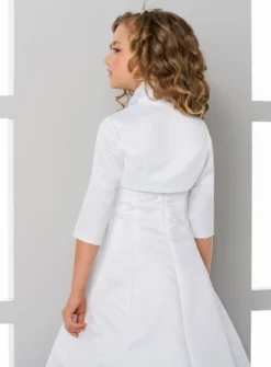 Boléro fille court en satin