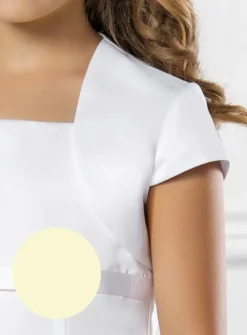 Boléro fille en satin manches courtes