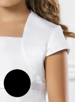 Boléro fille en satin manches courtes