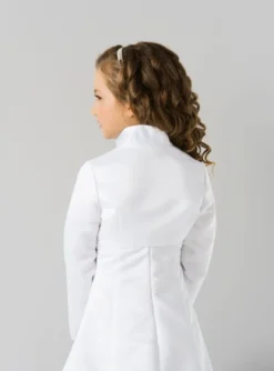 Boléro satin fille manches longues