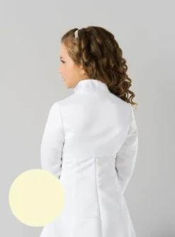Boléro satin fille manches longues