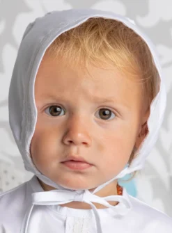Bonnet Béguin bébé baptême Joseph
