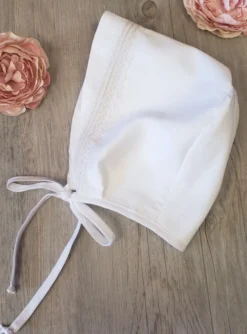 Bonnet Béguin bébé baptême Joseph