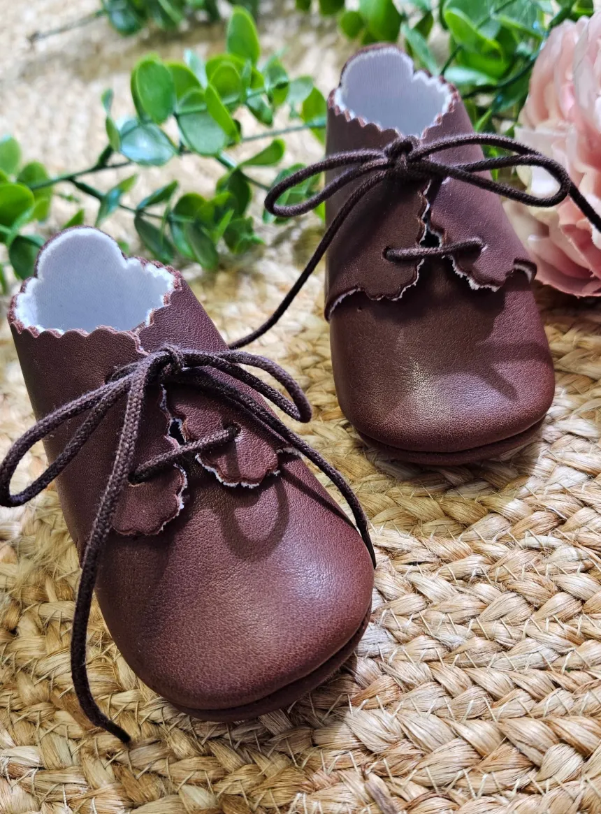 Bottillons cuir bébé garçon cérémonie