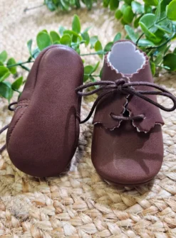 Bottillons cuir bébé garçon cérémonie