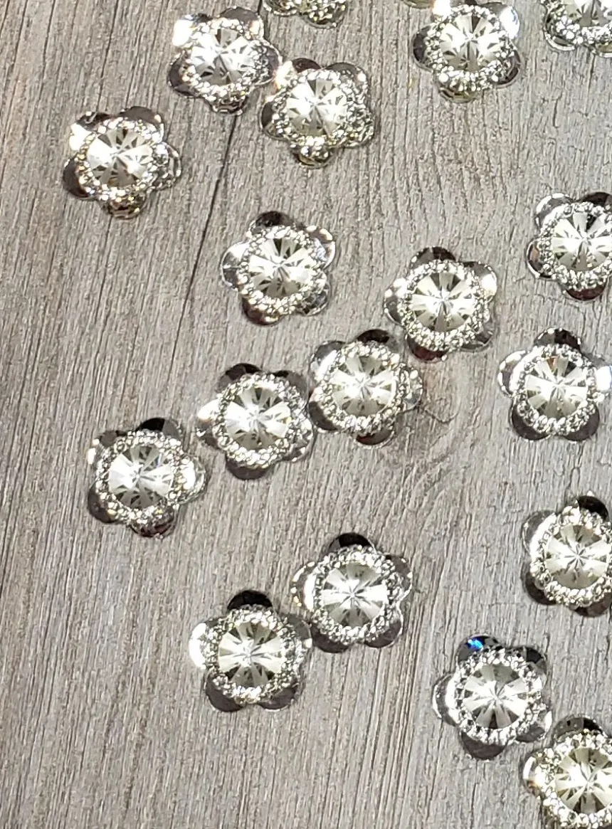 Bougie de baptême avec ruban et strass