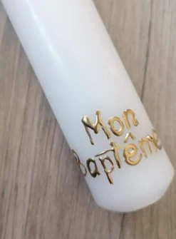 Bougie de baptême bébé