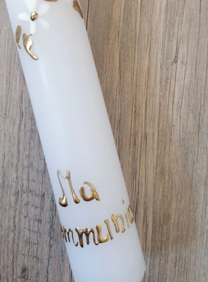 Bougie de communion fille Blanc