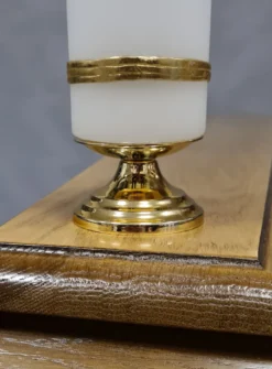 Bougie de deuil avec son petit chandelier