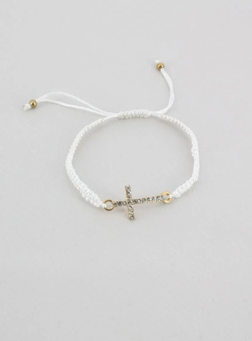 Bracelet brésilien Croix strass