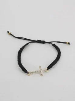 Bracelet brésilien Croix strass