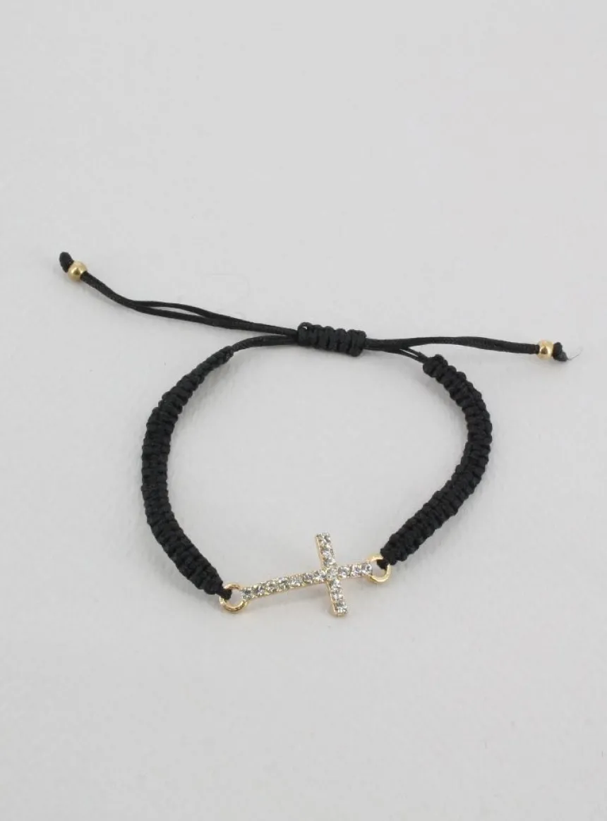 Bracelet brésilien Croix strass
