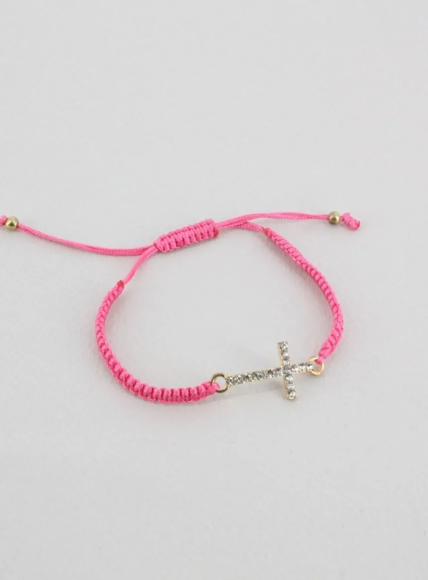 Bracelet brésilien Croix strass