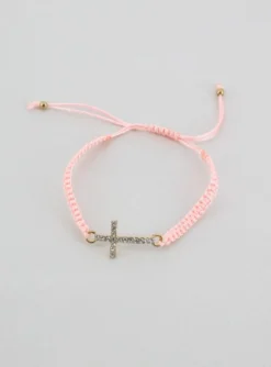 Bracelet brésilien Croix strass