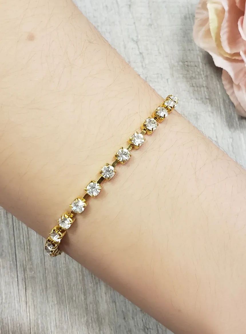 Bracelet strass femme