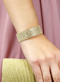 Bracelet strass large