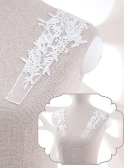 Bretelles application dentelle Ivoire - Ecru
