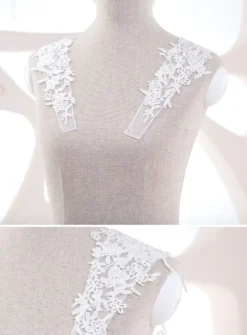 Bretelles application dentelle Ivoire - Ecru