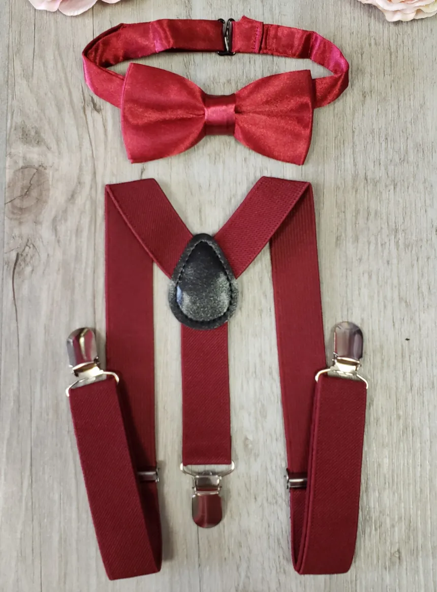 Bretelles + noeud papillon petit garçon