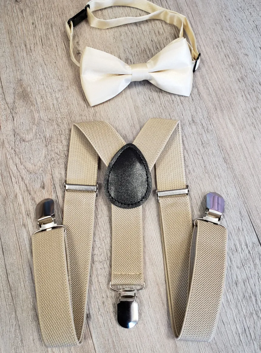 Bretelles + noeud papillon petit garçon