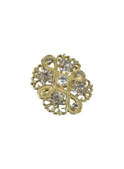 Broche bijou avec strass