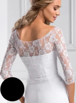 Bustier dentelle manches 3/4