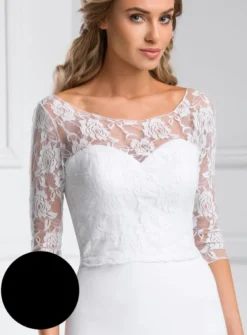 Bustier dentelle manches 3/4