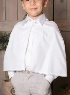 Cape baptême ou communion en coton