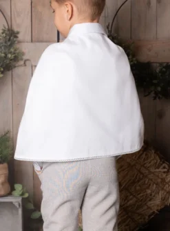 Cape baptême ou communion en coton