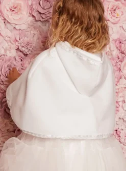 Cape baptême polaire blanche mixte pour bébé - Personnalisable Blanc bébé