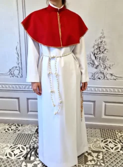 Cape de confirmation Adulte Rouge