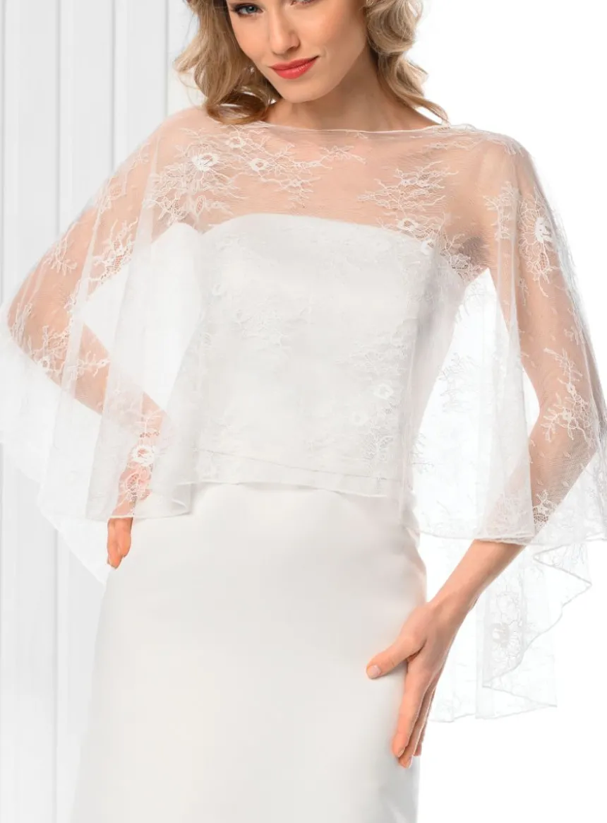 Cape dentelle pour mariage