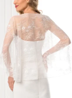 Cape dentelle pour mariage