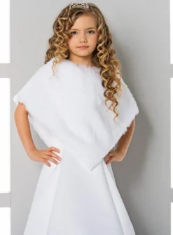 Cape fausse fourrure moderne fille
