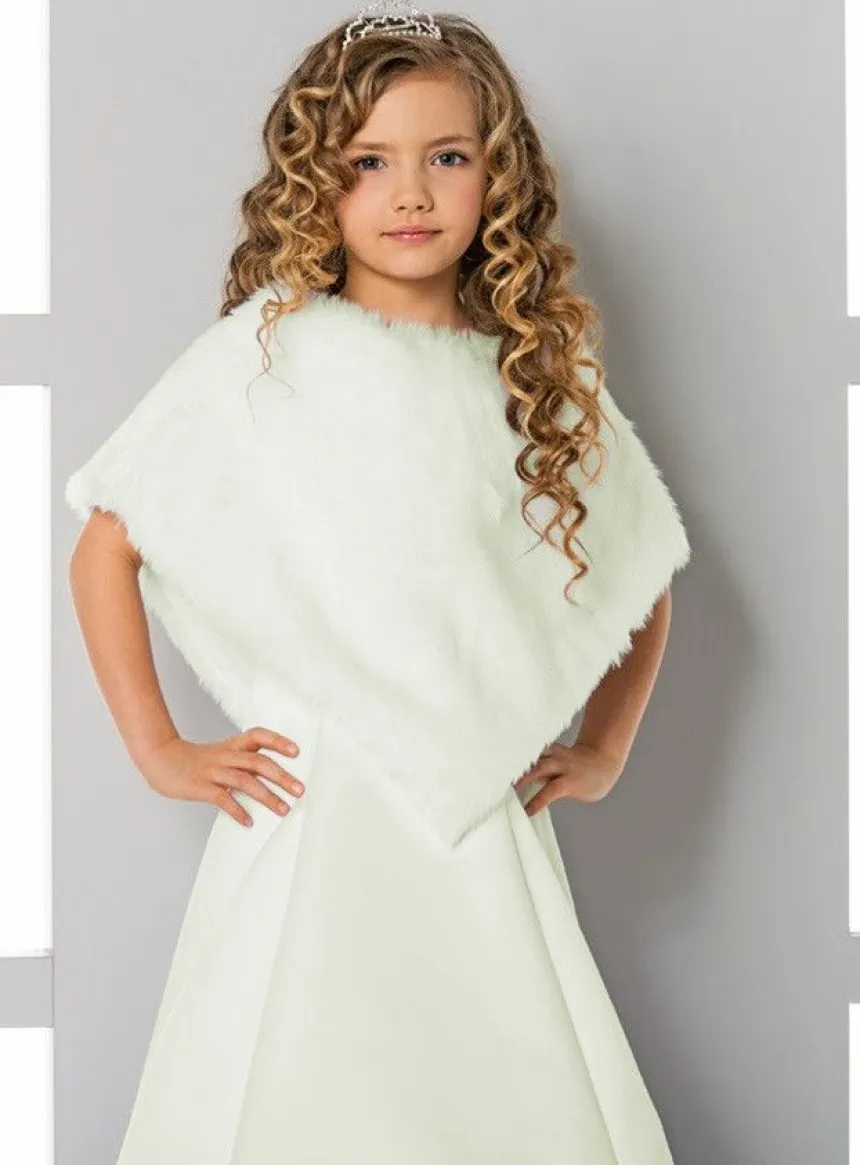 Cape fausse fourrure moderne fille