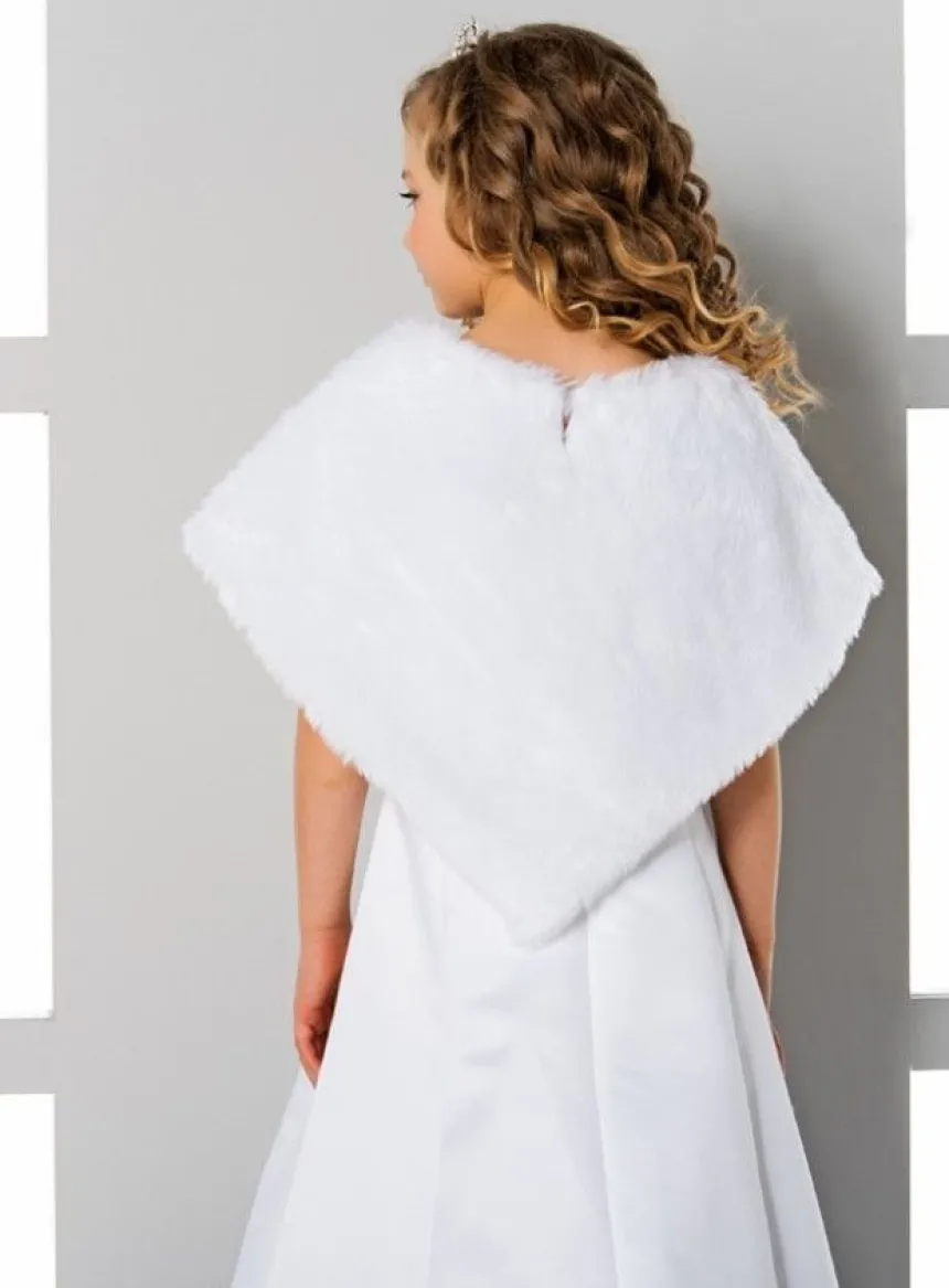 Cape fausse fourrure moderne fille