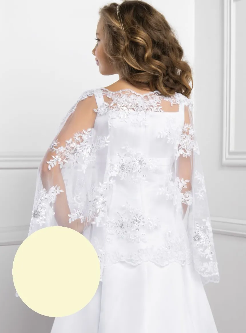 Cape fille dentelle et sequins