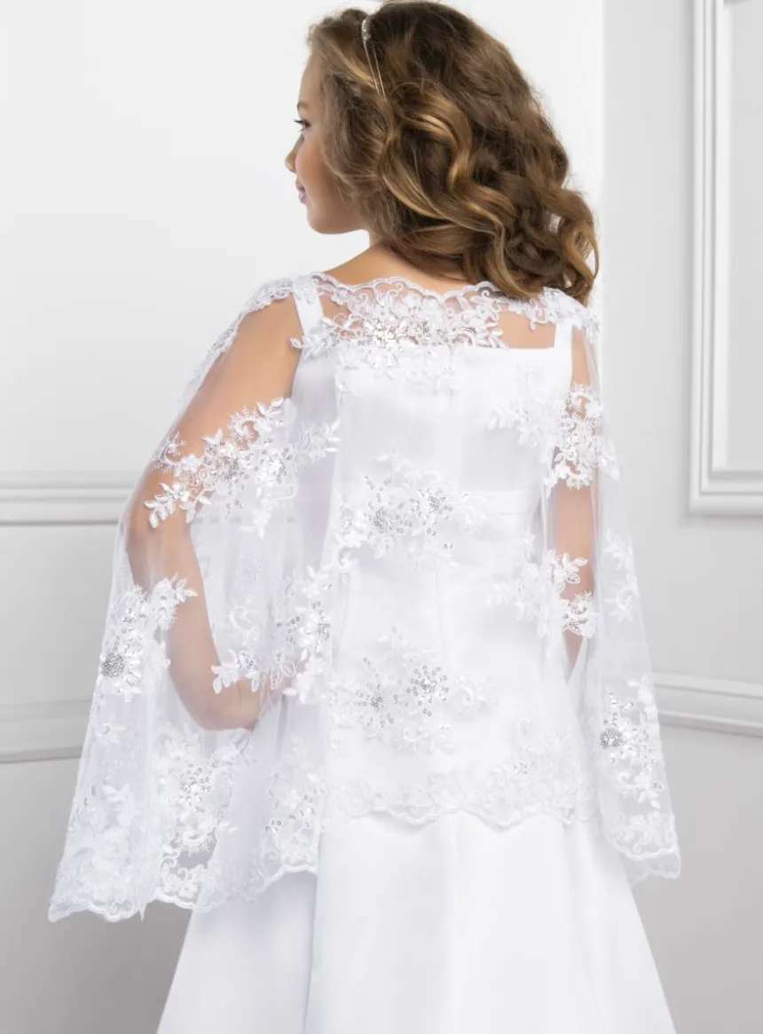 Cape fille dentelle et sequins