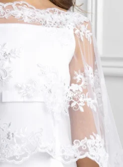 Cape fille dentelle et sequins