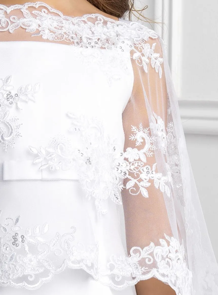 Cape fille dentelle et sequins