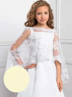 Cape fille dentelle et sequins