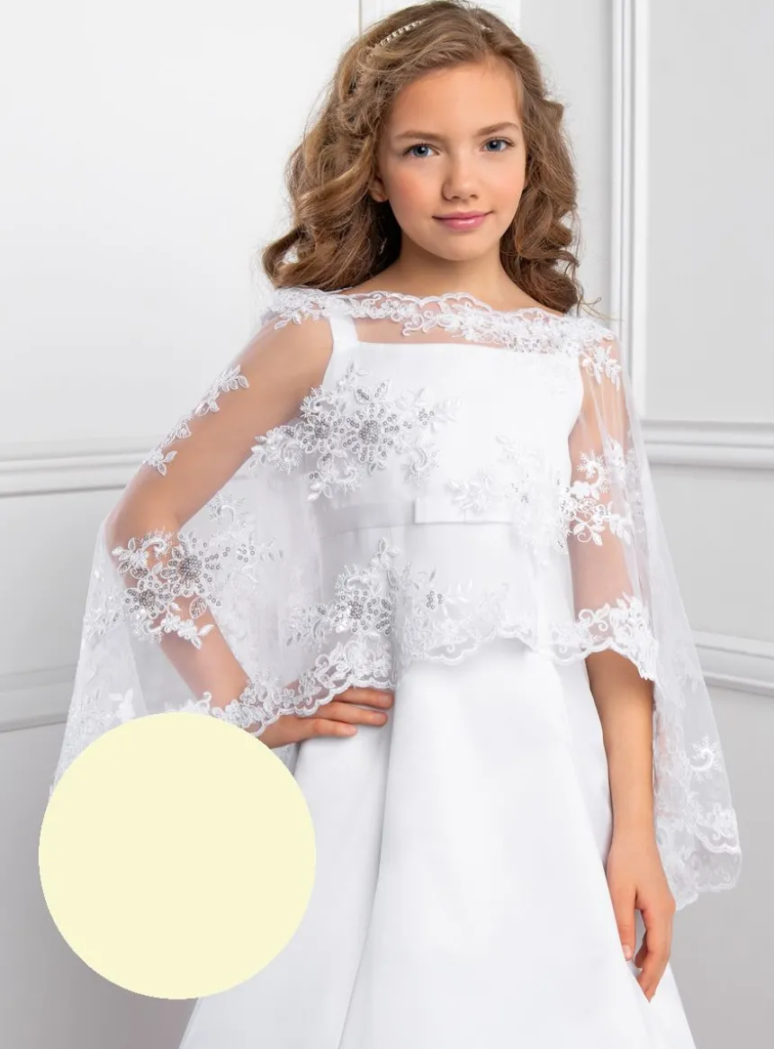 Cape fille dentelle et sequins