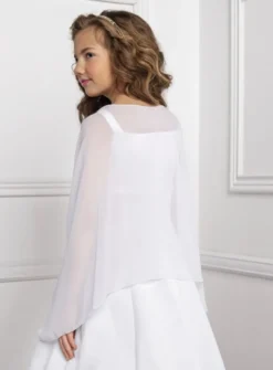 Cape fille en mousseline