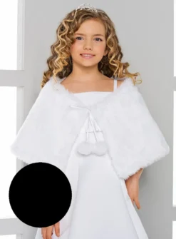 Cape fourrure fille