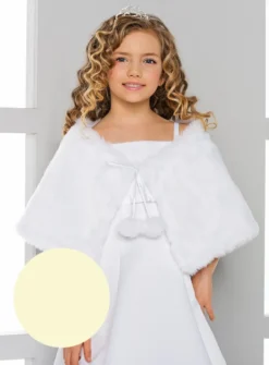 Cape fourrure fille