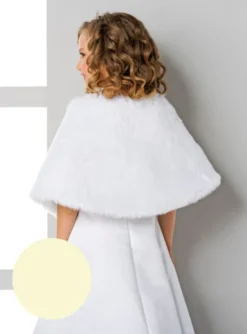 Cape fourrure fille