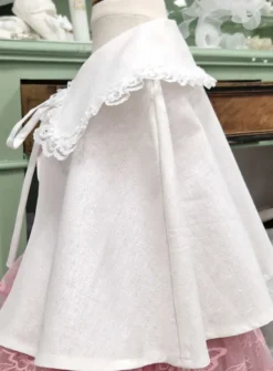 Cape lin col claudine vintage