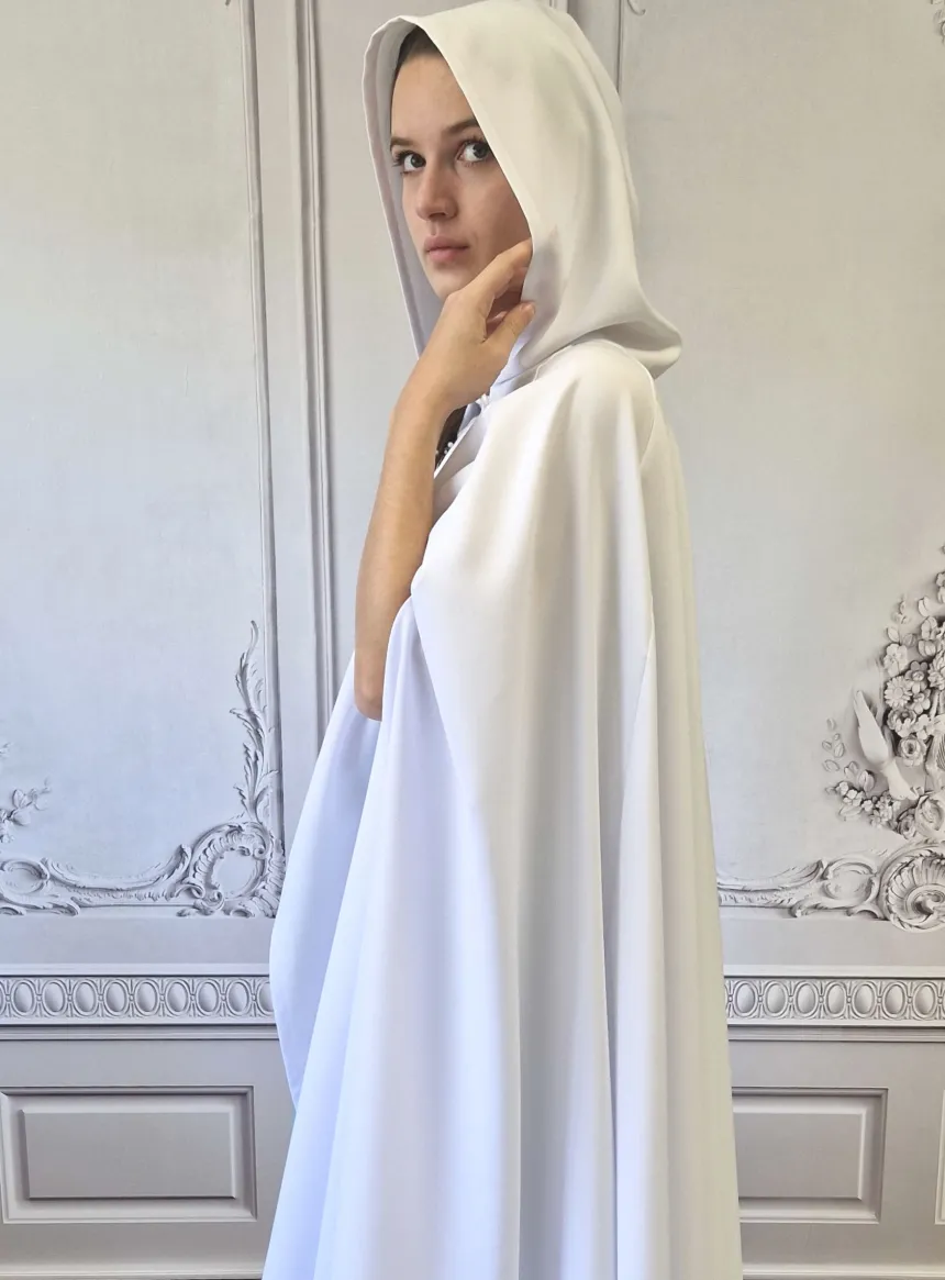 Cape longue adulte Blanc