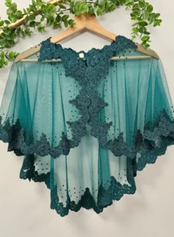 Cape mariage tulle et dentelle