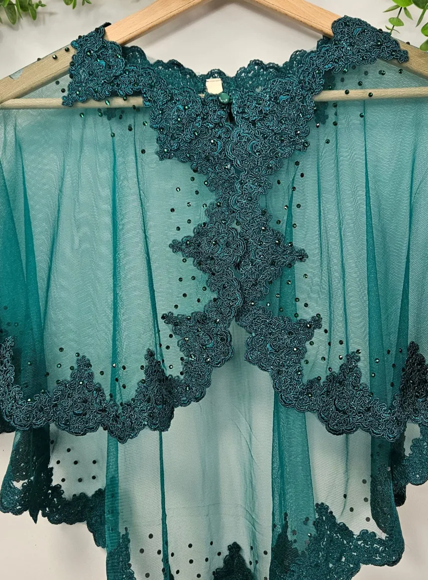 Cape mariage tulle et dentelle